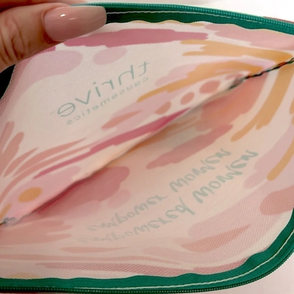 New Thrive Causemetics Cosmetic Makeup Bags Lot of 4 Inspirational Messages